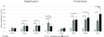 Kinematics and muscle activity of the lower limb during single-leg stance on the two sides of the Togu Jumper